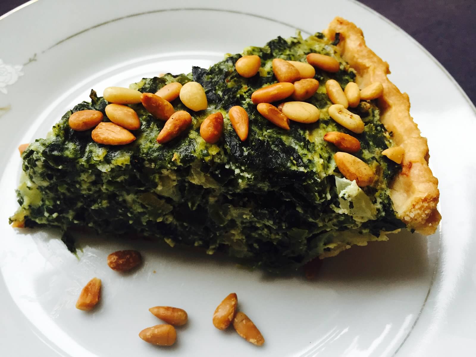 Florentine Pie with Pine Nuts from Alexandersmom.com