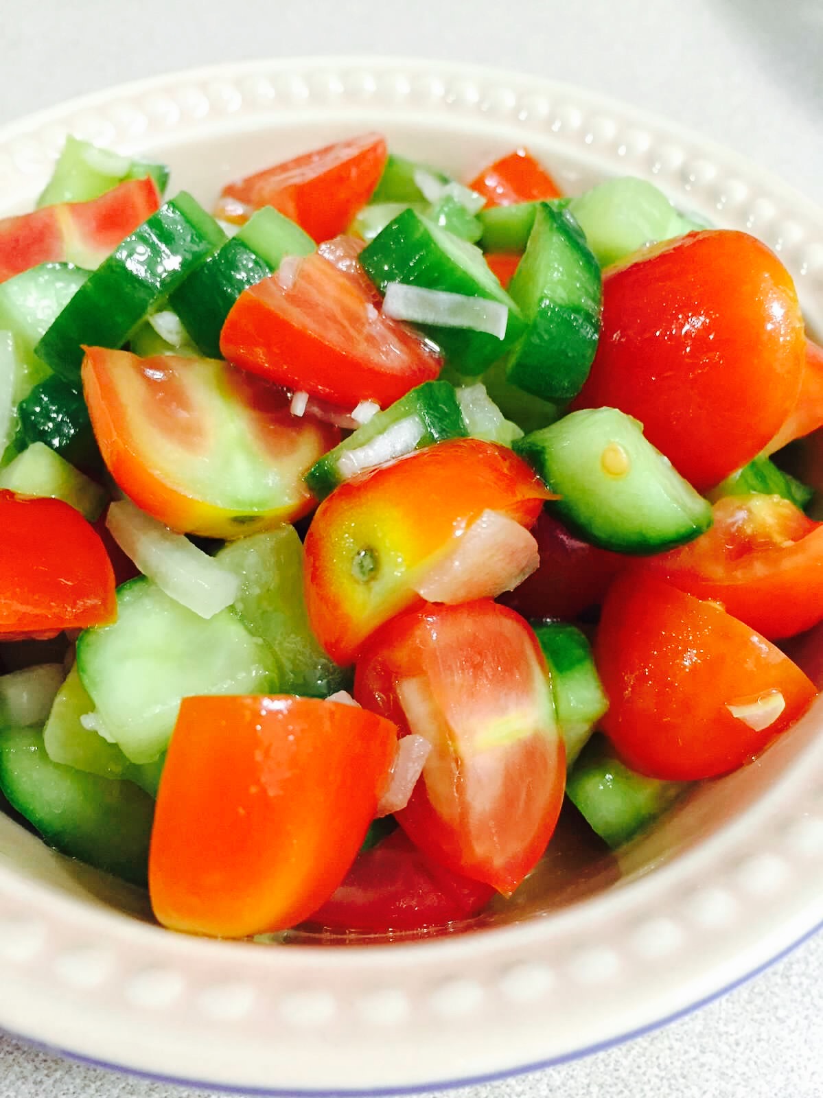 Egyptian Fattoush - Quick Mediterranean Salad from Alexandersmom.com