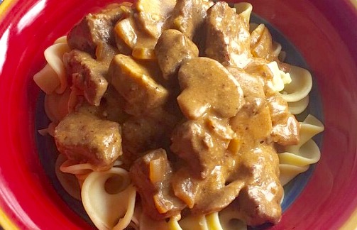 Awesome Healthier Beef Stroganoff from Alexandersmom.com