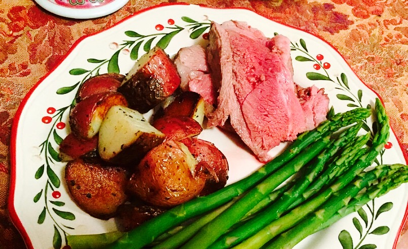 Garlic Rosemary Roasted Leg of Lamb