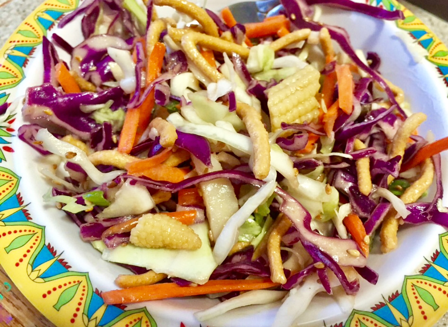 Toasted Sesame Asian Coleslaw from Alexandersmom.com