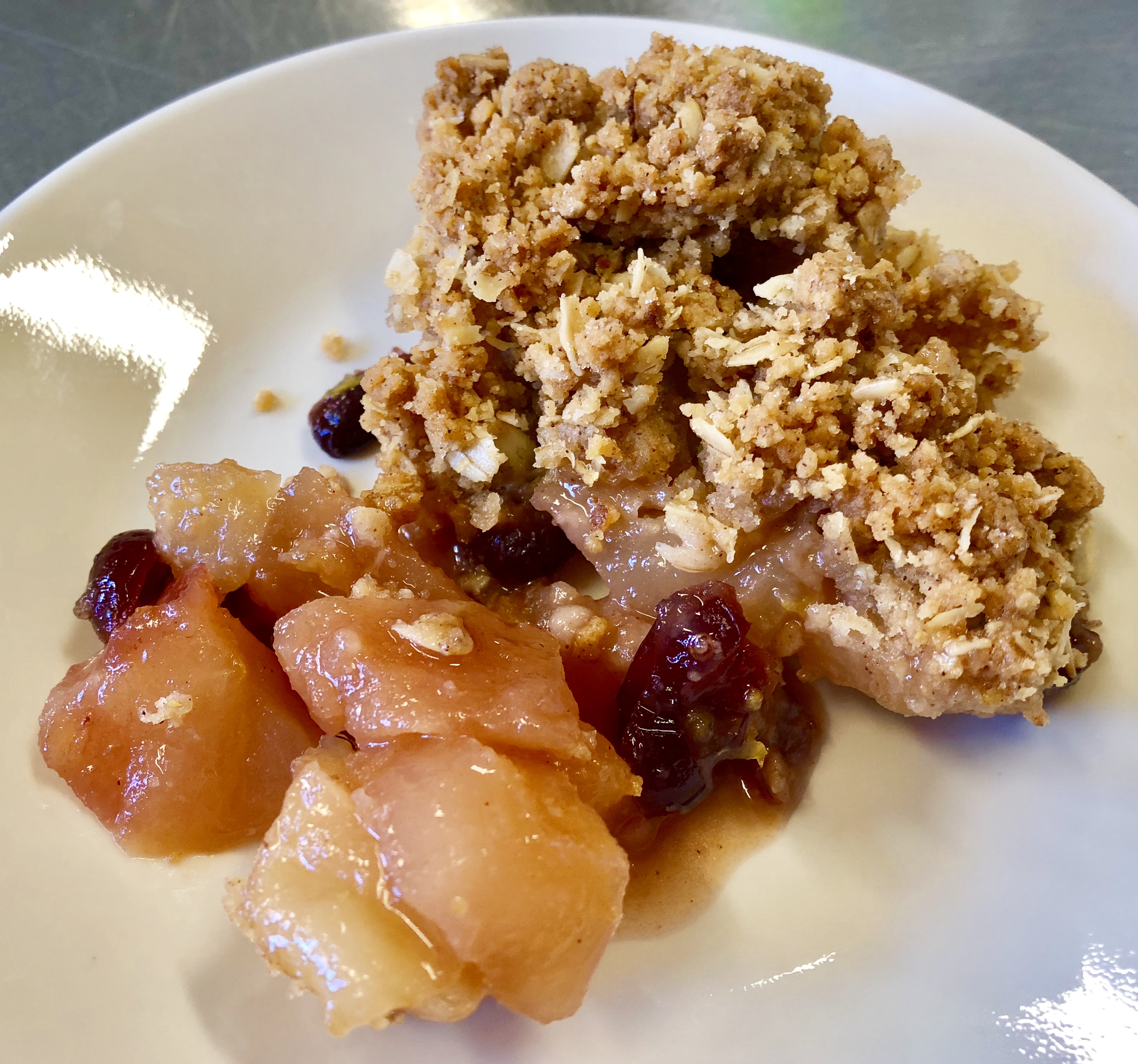 Apple Cranberry Orange Crisp from Alexandersmom.com