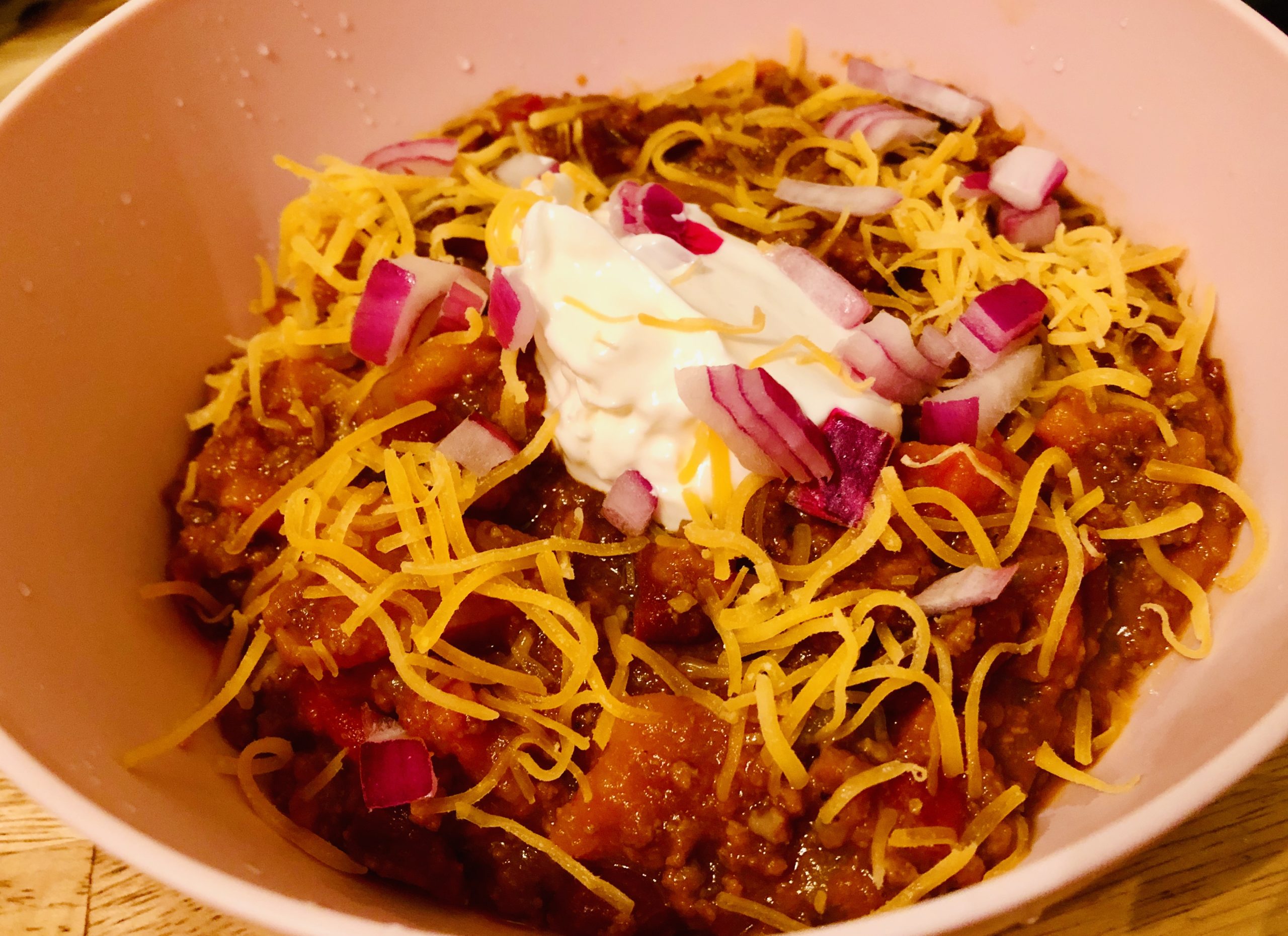 Butternut Squash Beef Chili from Alexandersmom.com